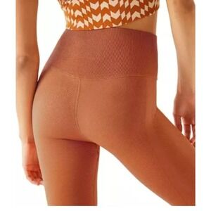 COPY - FP Movement Free Throw High Waist Ribbed Leggings Toasted Coconut Sz Lar…